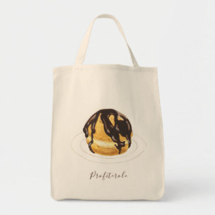 Profiterole watercolor tote bag