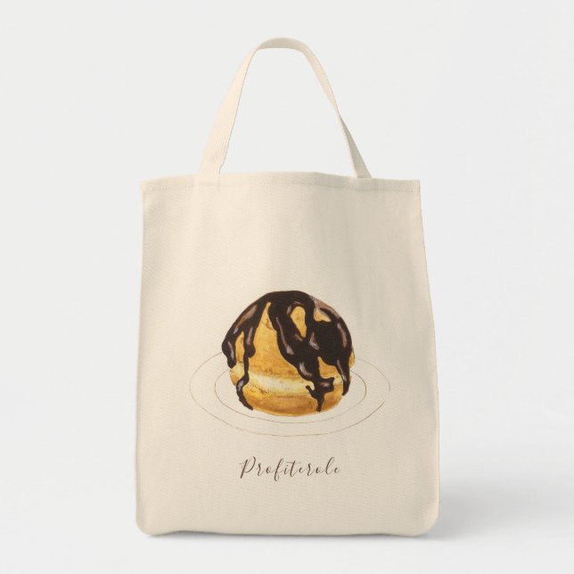 Profiterole watercolor tote bag (Front)