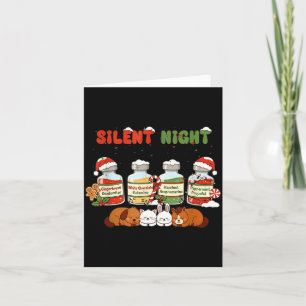 Profol Silent Night Funny Vet Tech Christmas  Card