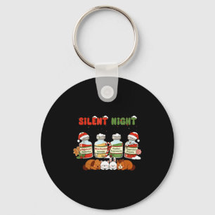 Profol Silent Night Funny Vet Tech Christmas Key Ring