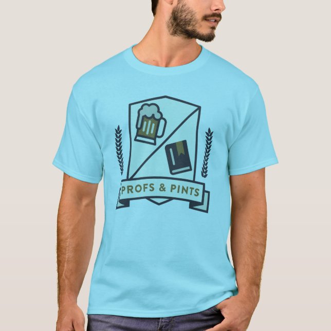 Profs & Pints men's- crest front T-Shirt (Front)