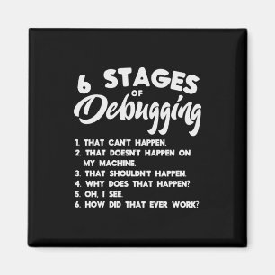 Progammer 6 Stages Of Debugging Magnet