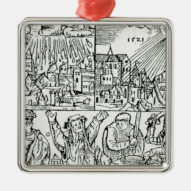 Prognostications, 1521 metal tree decoration (Front)