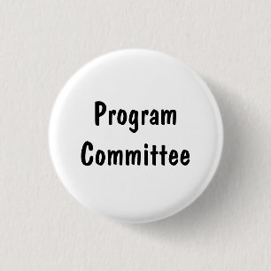 Program Committee 3 Cm Round Badge