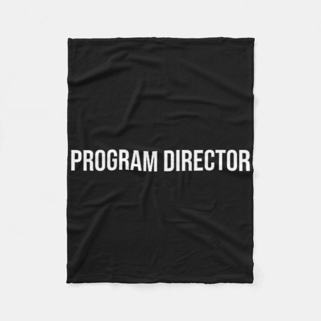 Program Director Mental Health  Fleece Blanket (Front)