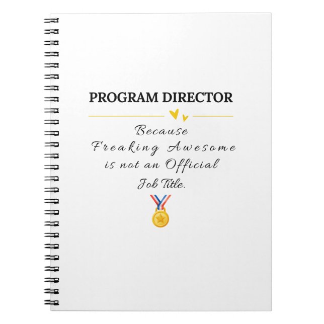 Program Director Notebook (Front)