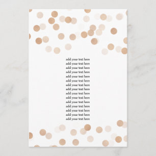 Program Insert Faux Copper Foil Glitter Lights