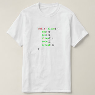 Program while T-Shirt