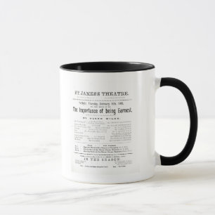 Programme for a performance of The Importance of B Mug