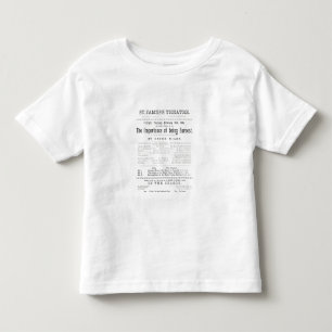Programme for a performance of The Importance of B Toddler T-Shirt