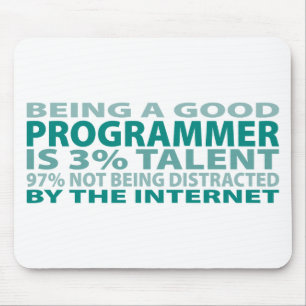 Programmer 3% Talent Mouse Pad