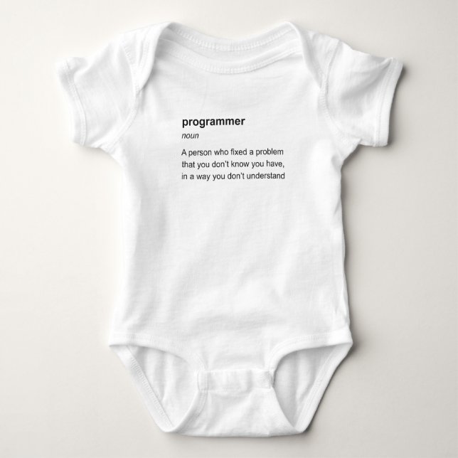 programmer baby bodysuit (Front)