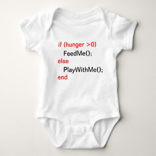 Programmer baby (FeedMe, PlayWithMe) Baby Bodysuit