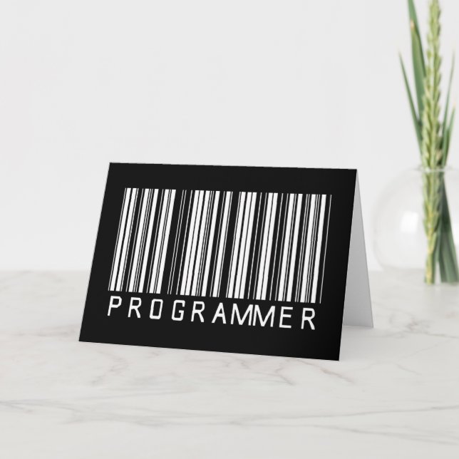 Programmer Bar Code Card (Front)
