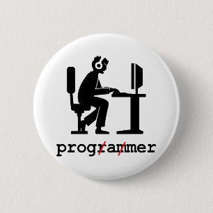 Programmer by Day, Gamer by Night 6 Cm Round Badge