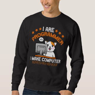 Programmer Cat Animal  Coding Squad Engineer Sweatshirt