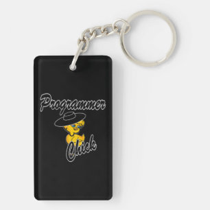 Programmer Chick #4 Key Ring