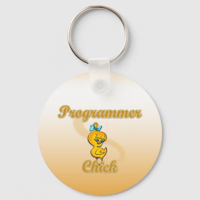 Programmer Chick Key Ring (Front)