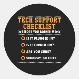 programmer classic round sticker