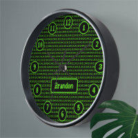 Programmer Code SciFi Style Green/Black - Any Name