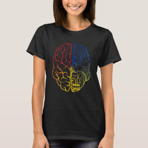 Programmer Coder Brain Programming Coding Geek T-Shirt