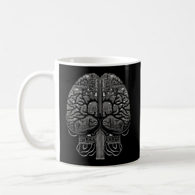 Programmer Coder Developer Programming Brain Progr Coffee Mug (Left)
