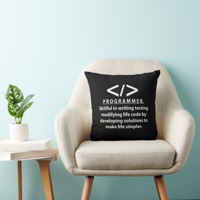 Programmer Coding Developer Programmer Cushion (Chair)