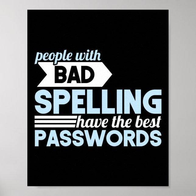 Programmer Coding People With Bad Spelling Best Poster (Front)
