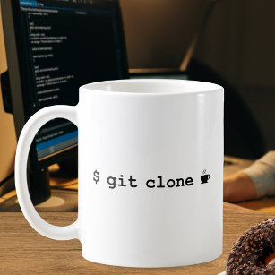 Programmer Coffee Mug - Git Clone Coffee