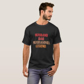 Programmer Dad IT Nerd Admin Coder Father Computer T-Shirt (Front Full)
