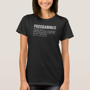 Programmer Definition Computer Science & Coding IT T-Shirt
