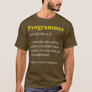 Programmer Definition  Funny Computer Nerd T-Shirt