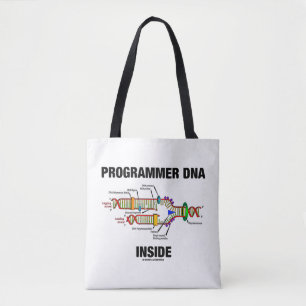Programmer DNA Inside Molecular Biology Humour Tote Bag