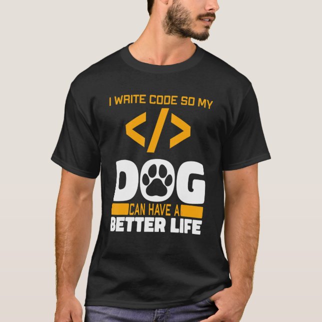 Programmer Dog Software Engineer - Coding Programm T-Shirt (Front)