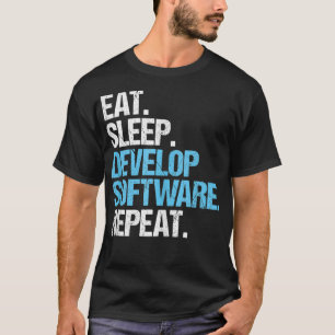 Programmer Engineer Eat Sleep Software Developer T-Shirt