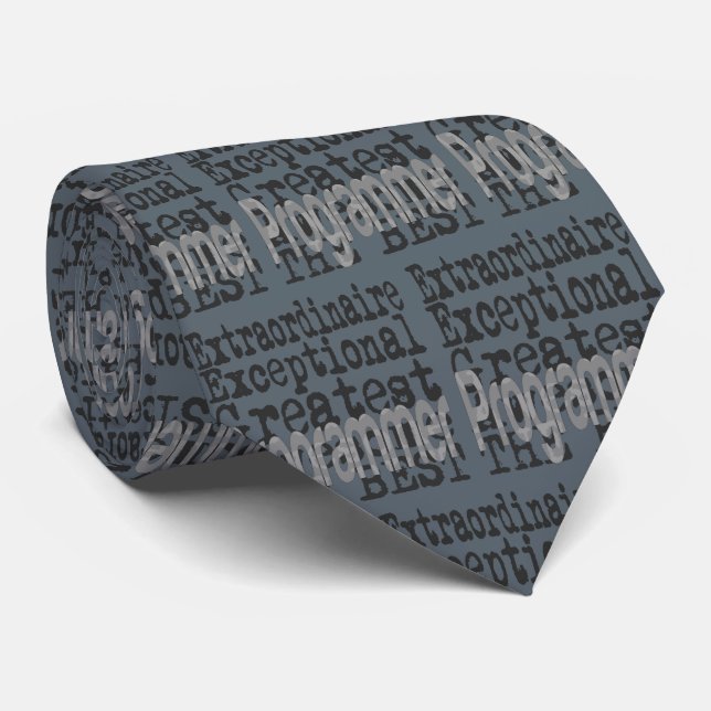 Programmer Extraordinaire Tie (Rolled)