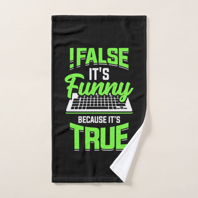 Programmer False It Is Funny Hand Towel (Hand Towel)