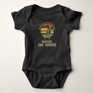 Programmer Father And Son Cloud Server Baby Bodysuit