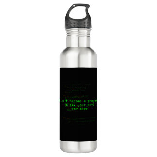 Programmer 'Fix Your Sh*t' Joke Design 710 Ml Water Bottle