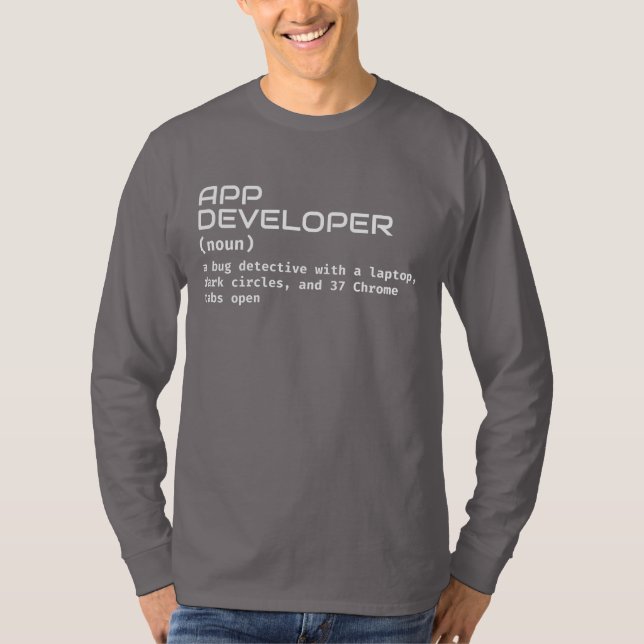 Programmer – Funny Software Developer Definition T-Shirt (Front)