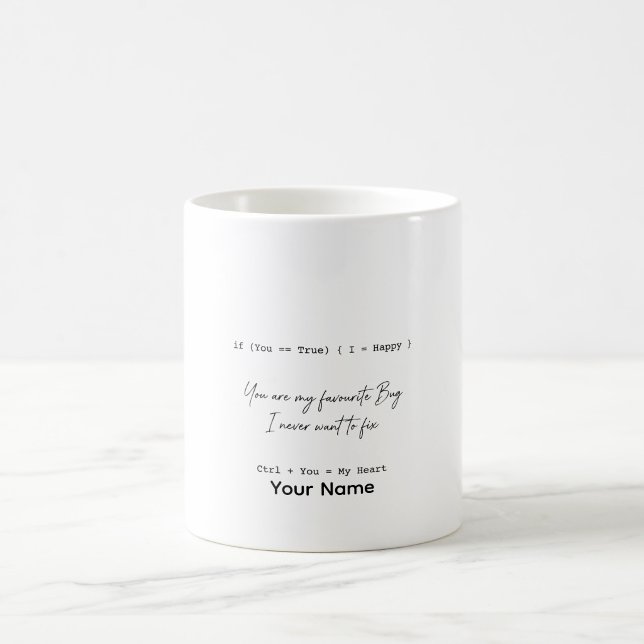 Programmer Gift Coding Love Personalised Mug (Creator Uploaded)
