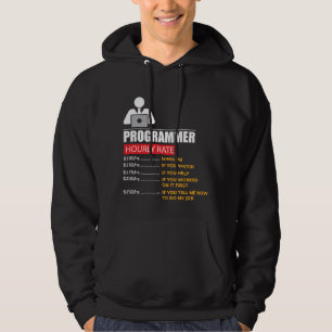 Programmer Hourly Rate - Funny Labour Rates Hoodie