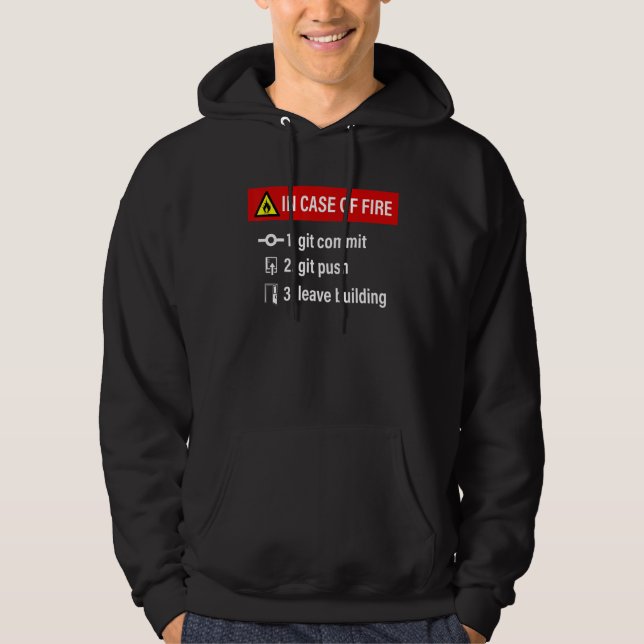 Programmer Joke Web Software Developer Git Commit  Hoodie (Front)