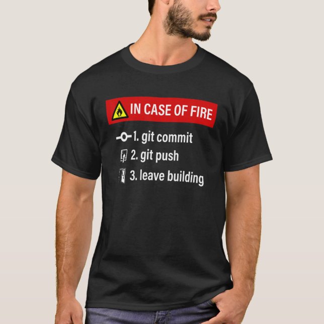 Programmer Joke Web Software Developer Git Commit  T-Shirt (Front)