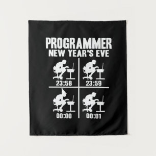 Programmer New Year's Ever Tapestry