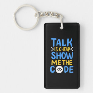 Programmer Show Me The Code Key Ring