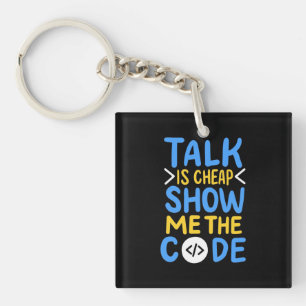Programmer Show Me The Code Key Ring