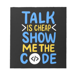 Programmer Show Me The Code Notepad