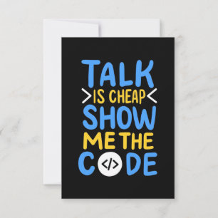 Programmer Show Me The Code RSVP Card