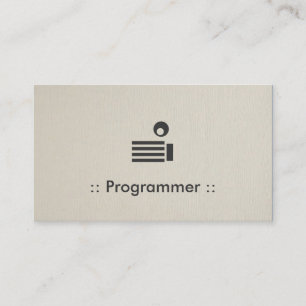 Programmer Simple Elegant Professional Business Card